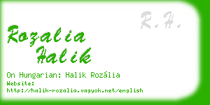 rozalia halik business card